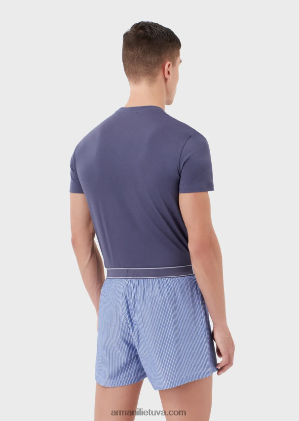 vyrų avio Armani žakardo rašto boksinė pižama 02482X1806