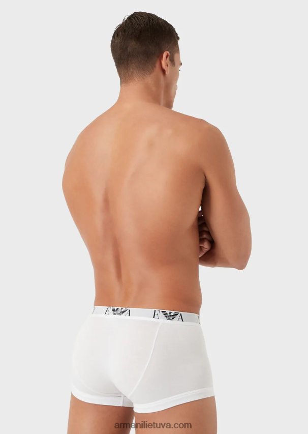 vyrų daugiaspalvis Armani trijų pakelių boksinių kelnaičių su esminiu monogramos logotipu 02482X1754