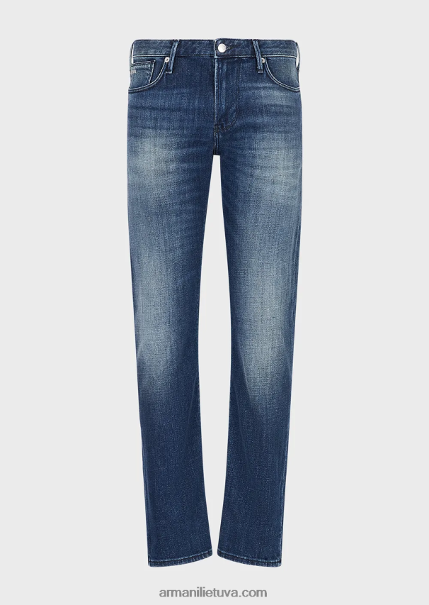 vyrų džinsinio audinio Armani j06 ploni ekologiški džinsai 02482X1159