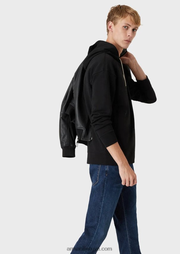 vyrų džinsinio audinio Armani j06 ploni skalbti ruoželiniai komforto džinsai 02482X1179