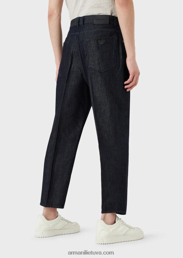vyrų džinsinio audinio Armani j79 laisvi išblukę šviesūs džinsiniai džinsai 02482X1152