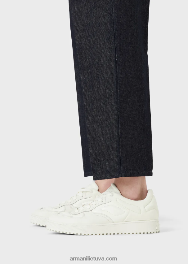 vyrų džinsinio audinio Armani j79 laisvi išblukę šviesūs džinsiniai džinsai 02482X1152