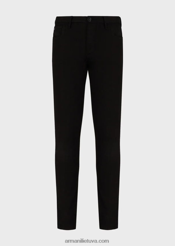 vyrų juoda 1 Armani j11 itin patogūs džinsiniai siauri džinsai 02482X1198