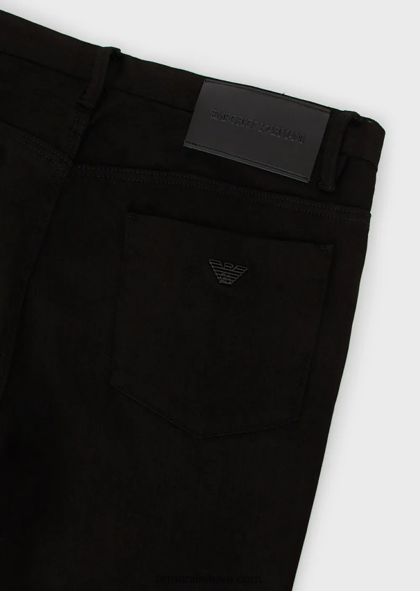 vyrų juoda 1 Armani j11 itin patogūs džinsiniai siauri džinsai 02482X1198