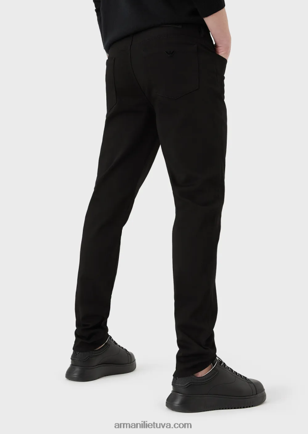vyrų juodas Armani j11 itin ploni, itin patogūs džinsiniai džinsai 02482X1199