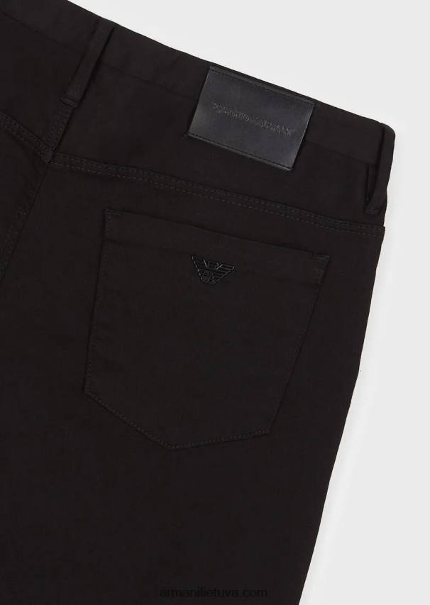 vyrų juodas Armani j11 itin ploni, itin patogūs džinsiniai džinsai 02482X1199