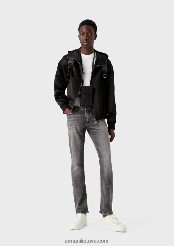 vyrų pilka Armani j06 ploni ekologiški džinsai 02482X1160