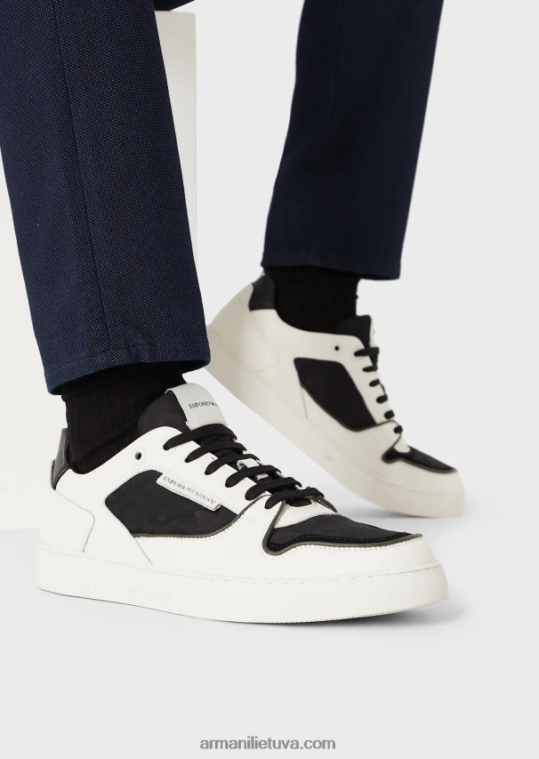 vyrų tamsiai mėlyna Armani j06 plonos, medvilnės mišinio šarvuotos kelnės 02482X1190