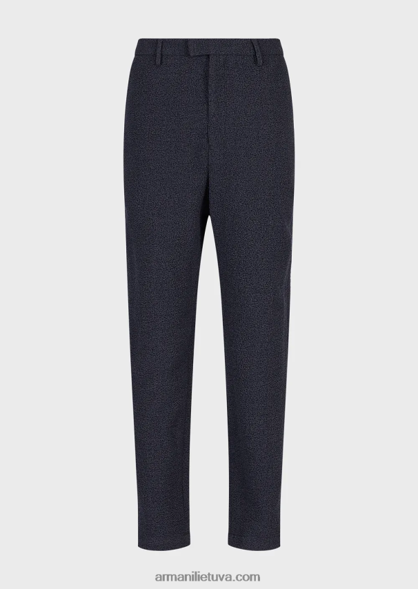 vyrųArmani 3d efekto žakardo vilnos kelnės 02482X1470