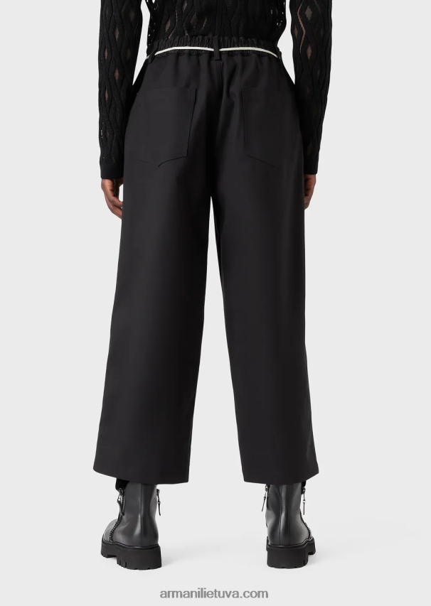 vyrųArmani Dvigubi gabardino kulotai su virviniu diržu 02482X1490