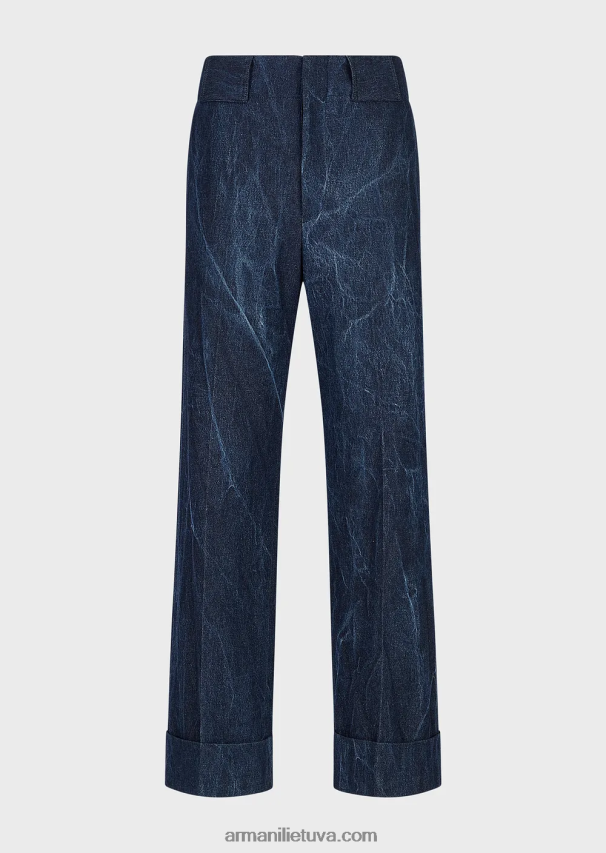 vyrųArmani akmenimis skalbtos džinsinės kelnės 02482X1371