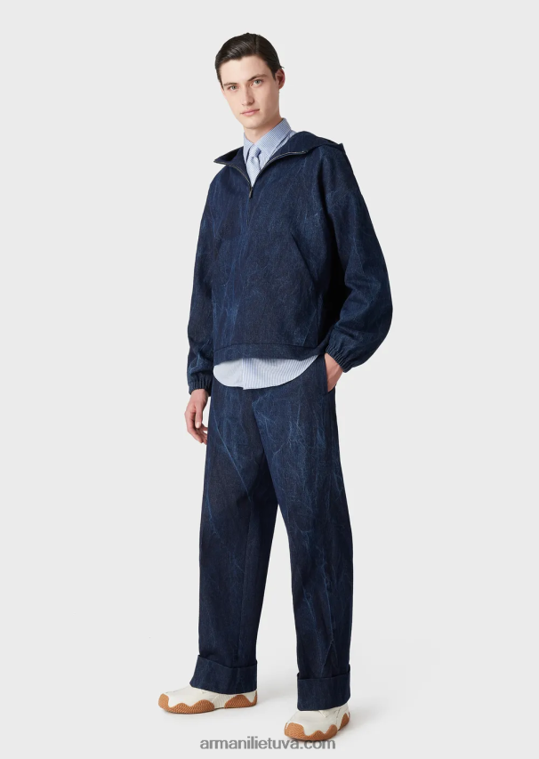 vyrųArmani akmenimis skalbtos džinsinės kelnės 02482X1371