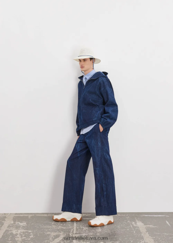 vyrųArmani akmenimis skalbtos džinsinės kelnės 02482X1371