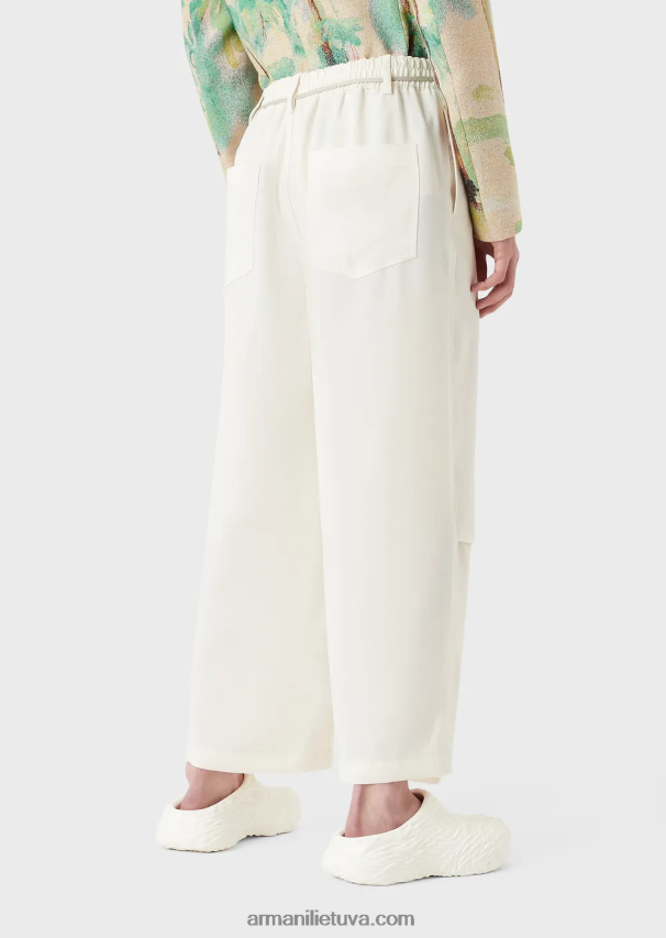 vyrųArmani skysti krepiniai kulotai su virviniu diržu 02482X1372