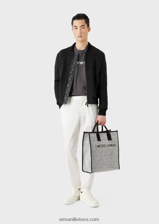 vyrų baltas Armani lengvi liocelio mišinio satino chinos 02482X1495