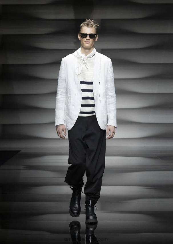 vyrų juodas Armani itin lengvos grynos vilnos kelnės su elastingais kulkšnių rankogaliais 02482X1498