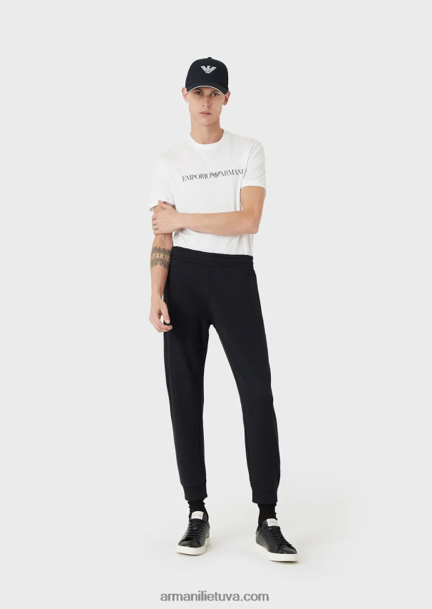 vyrų tamsiai mėlyna Armani Modalinio mišinio trikotažo vilnos bėgikai 02482X1509