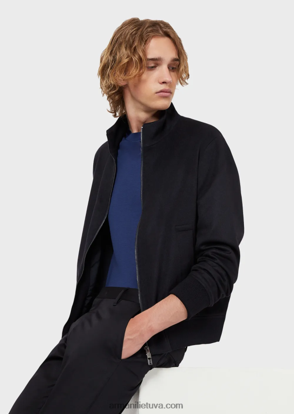 vyrų tamsiai mėlyna Armani tamprios medvilnės chino 02482X1505