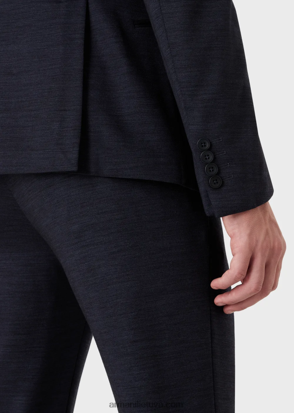 vyrųArmani modernaus kirpimo dvieilis kostiumas iš eukalipto vilnos mišinio 02482X1466