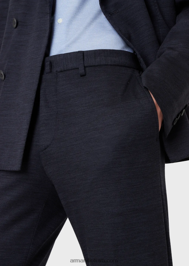 vyrųArmani modernaus kirpimo dvieilis kostiumas iš eukalipto vilnos mišinio 02482X1466