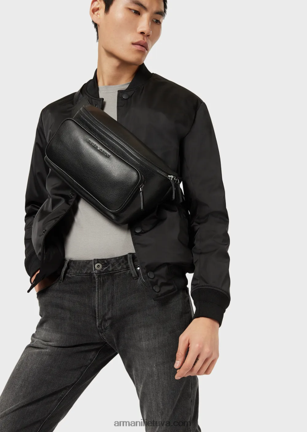 vyrų taupe Armani šilko/medvilnės mišinio marškinėliai 02482X1736