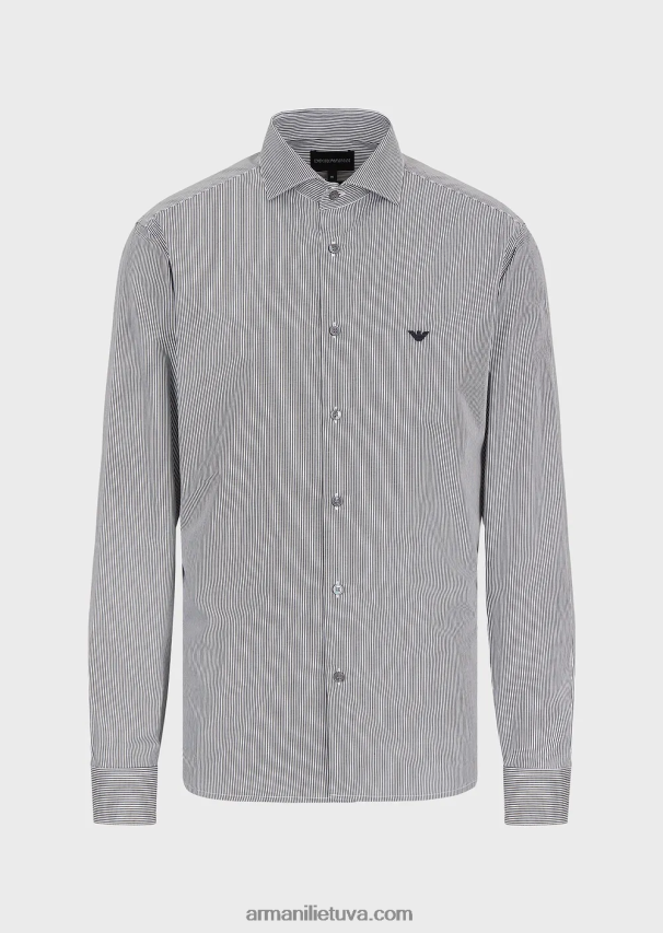 vyrųArmani medvilniniai marškinėliai mikro raštais 02482X1069