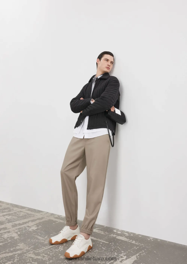 vyrų baltas Armani Tencel mišinio marškinėliai 02482X1107