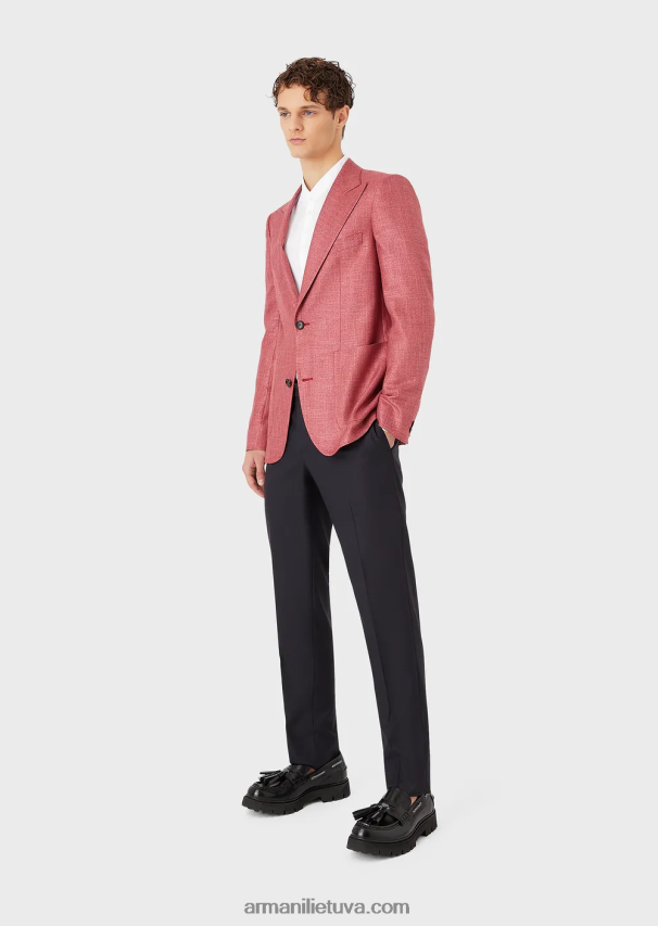 vyrų baltas Armani tamprūs satino guru apykaklės modernaus stiliaus marškiniai 02482X1143