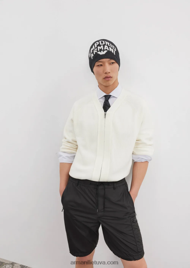 vyrų žydros spalvosmarškiniai su emporio armani milano logotipu iš reljefinio audinio kišenėje 02482X1071