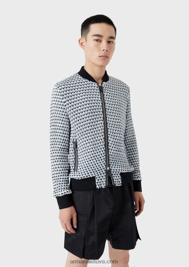 vyrųArmani ėriuko odos nappa odos palaidinė su austa 3d efektu 02482X1291