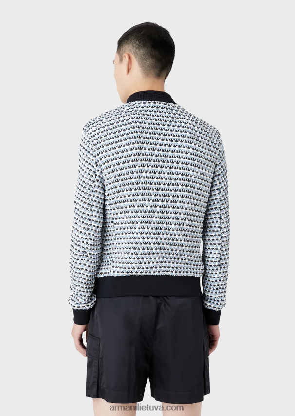 vyrųArmani ėriuko odos nappa odos palaidinė su austa 3d efektu 02482X1291