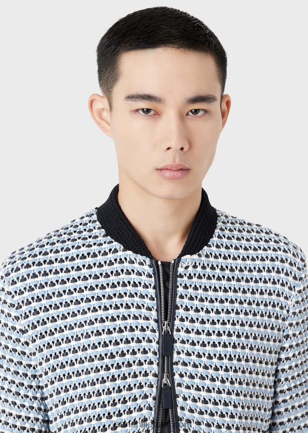 vyrųArmani ėriuko odos nappa odos palaidinė su austa 3d efektu 02482X1291