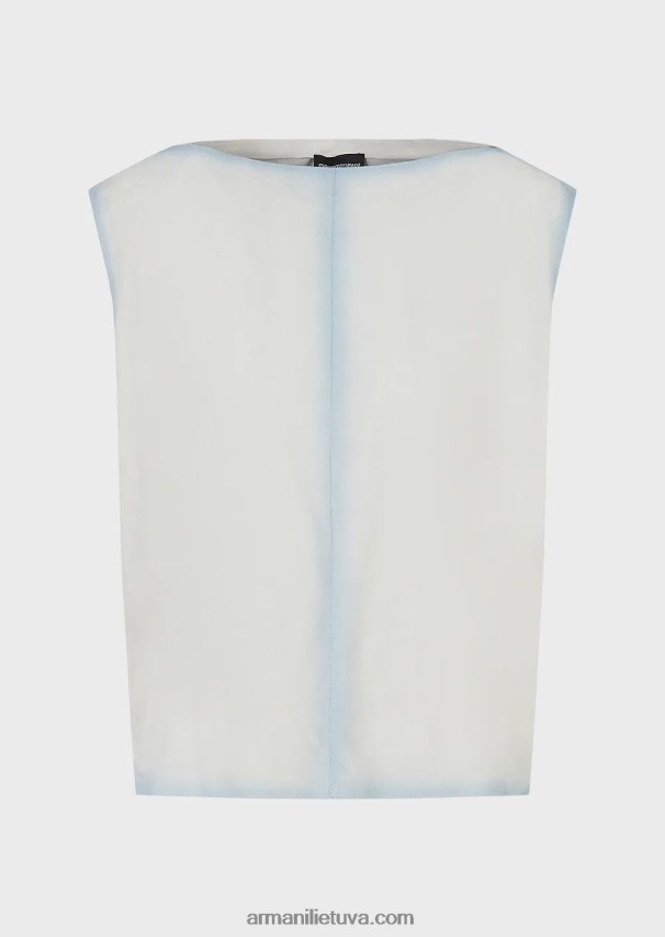 vyrų ledas Armani lengvas ožkos zomšos viršus su rankų darbo gradiento efektu 02482X1294