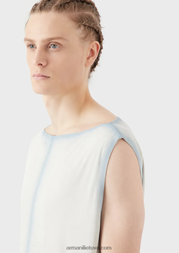 vyrų ledas Armani lengvas ožkos zomšos viršus su rankų darbo gradiento efektu 02482X1294