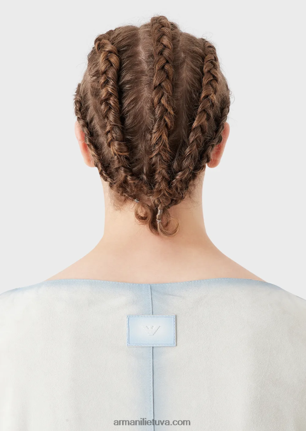 vyrų ledas Armani lengvas ožkos zomšos viršus su rankų darbo gradiento efektu 02482X1294