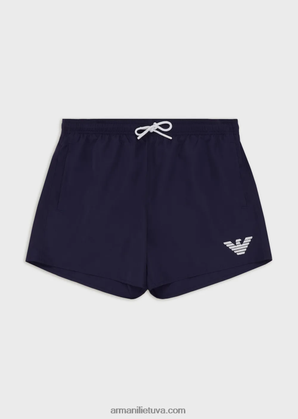 vyrų avio Armani būtini maudymosi šortai su virvelėmis 02482X990