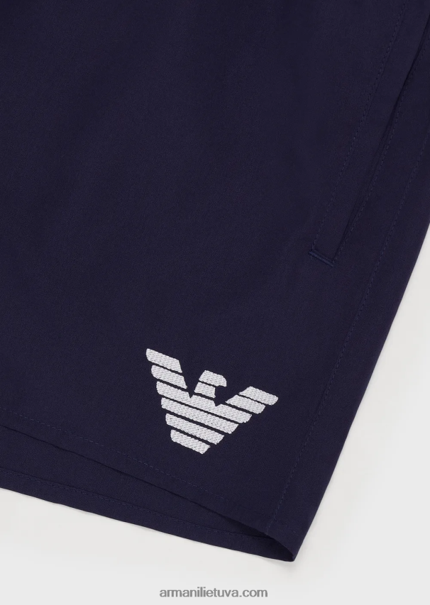 vyrų avio Armani būtini maudymosi šortai su virvelėmis 02482X990