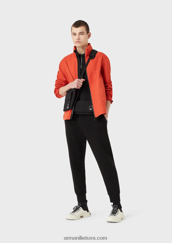 vyrųArmani „Travel essentials“ plono prigludimo trikotažiniai polo marškinėliai 02482X1570