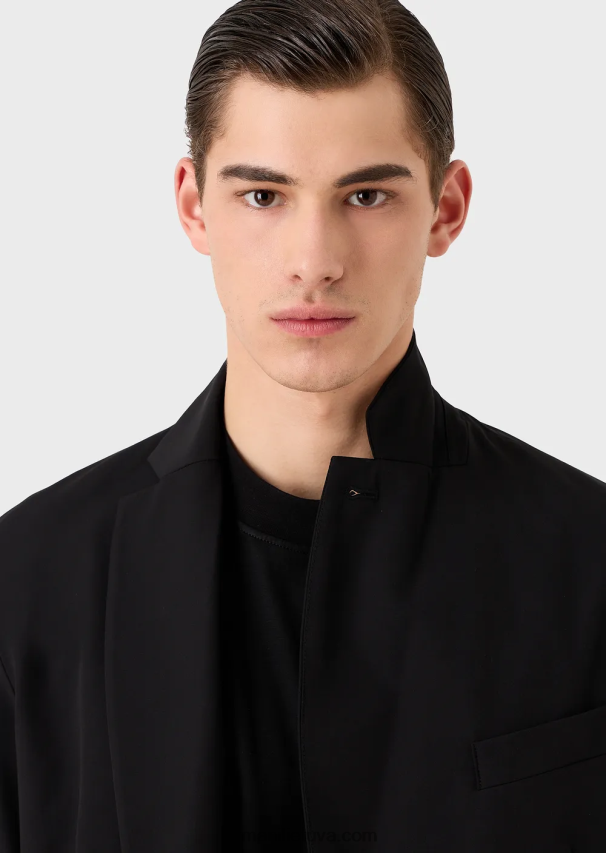 vyrųArmani dvipusis tamprus techninis-nailoninis dvieilis striukė su nuimamu vidiniu skydeliu 02482X1022