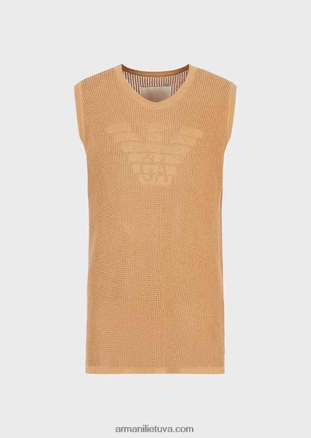 vyrųArmani tvarios kolekcijos negabaritinis apatinis trikotažas, pagamintas iš perdirbtų verpalų megzto tinklelio 02482X1256