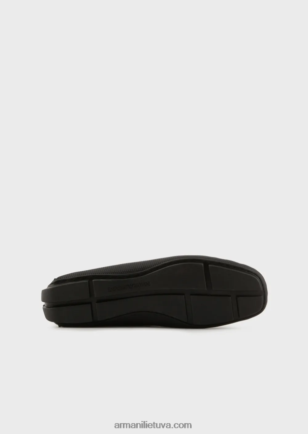 vyrų tamsiai mėlyna Armani zomšiniai vairavimo batai 02482X1836