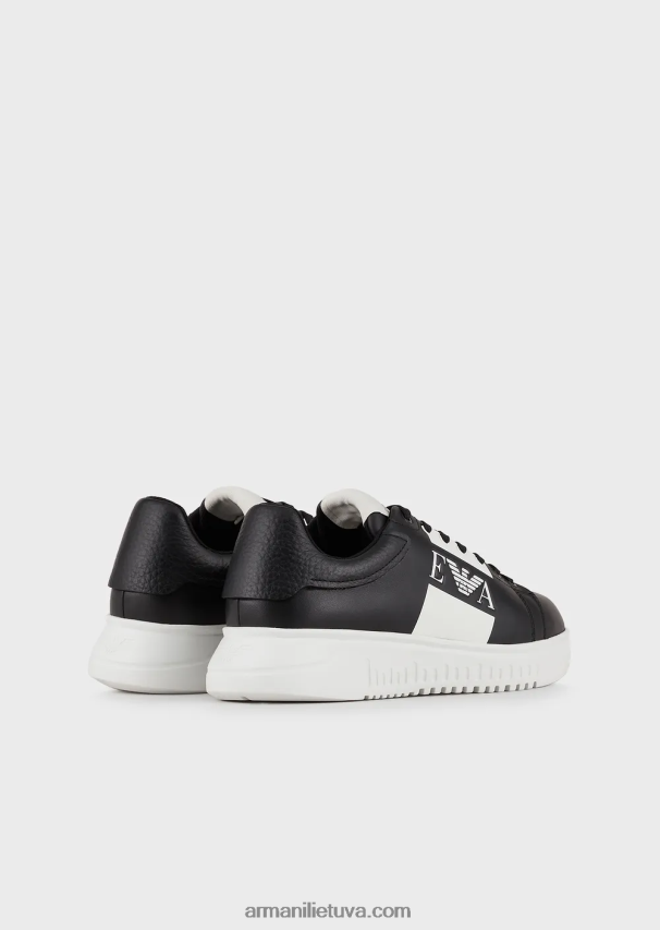 vyrųArmani odiniai sportbačiai su logotipu šone 02482X1869