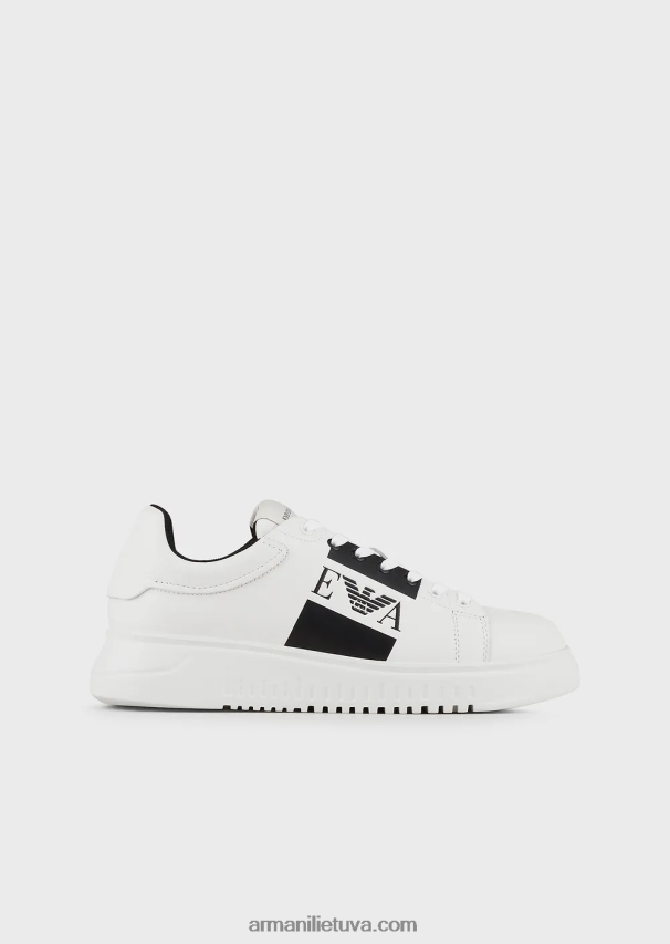 vyrųArmani odiniai sportbačiai su logotipu šone 02482X1870