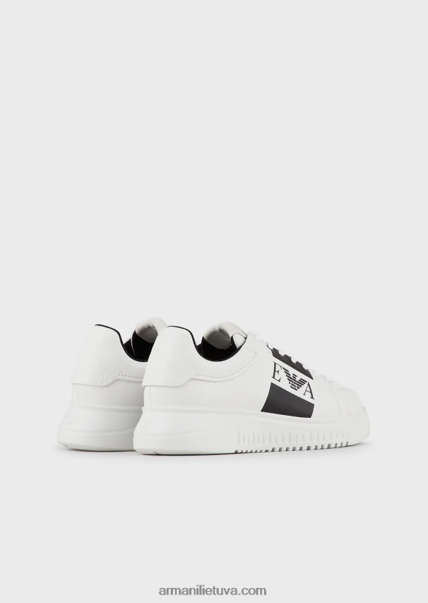 vyrųArmani odiniai sportbačiai su logotipu šone 02482X1870