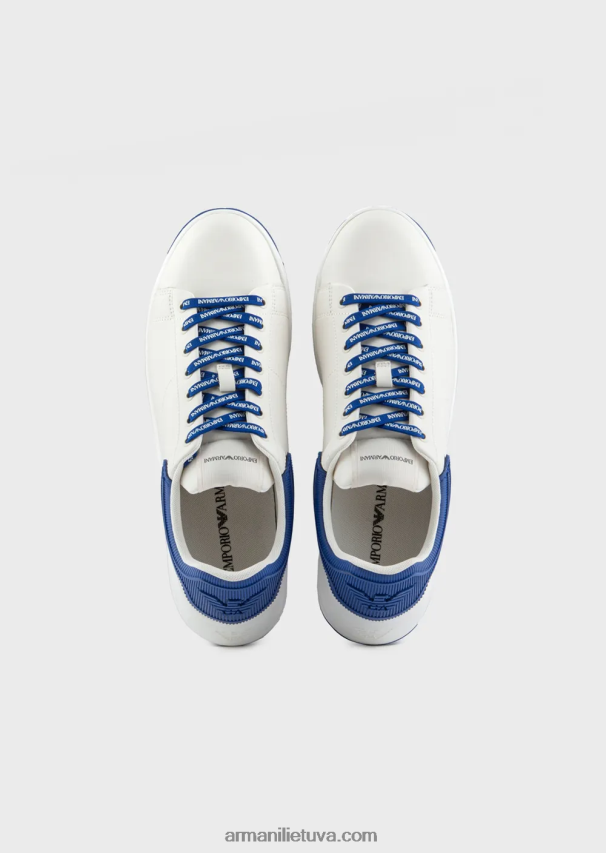 vyrų bianco antspaudas Armani minkštos odos sportbačiai 02482X1863