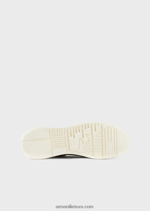 vyrų juodas Armani nubuko sportbačiai per dideliais padais 02482X1902