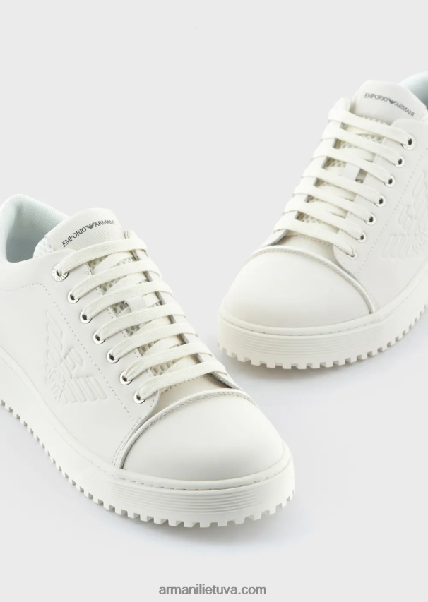 vyrų panna Armani minkšti veiksmo odiniai sportbačiai 02482X1910