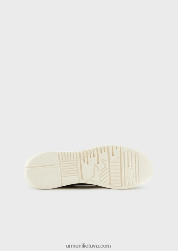 vyrų tamsiai mėlyna Armani nubuko sportbačiai per dideliais padais 02482X1900