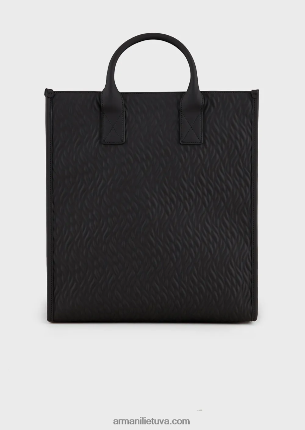 vyrųArmani guminis pirkėjo krepšys su banguotu dizainu 02482X1990