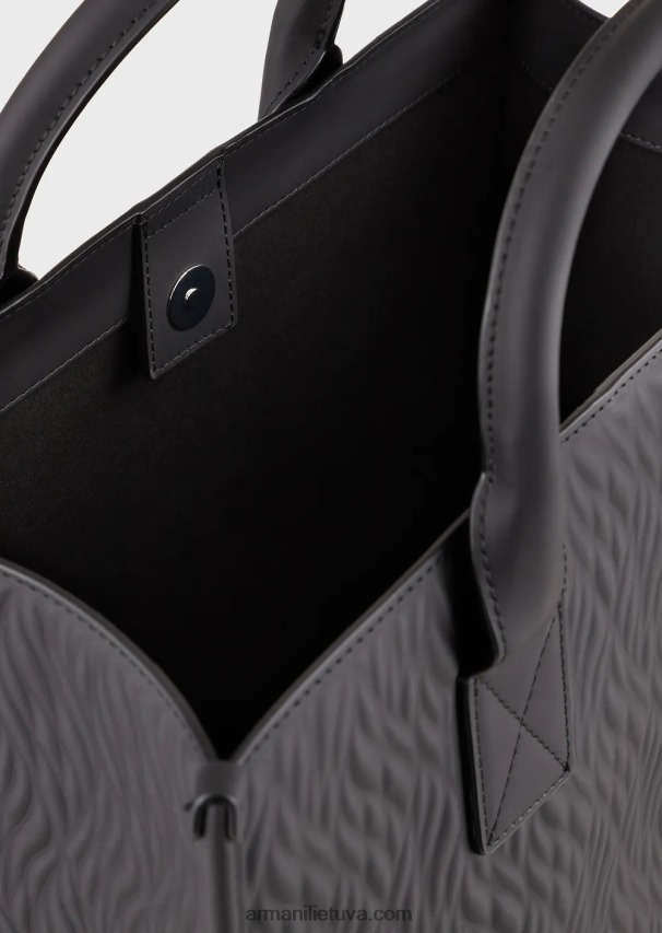 vyrųArmani guminis pirkėjo krepšys su banguotu dizainu 02482X1990